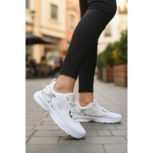 Enoch Kadın Mermer Desen Detaylı ve Bağcıklı Spor Ayakkabı