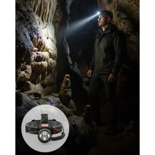 Calperia Hareket Sensörlü Şarj Edilebilir Kafa Lambası LCD Göstergeli