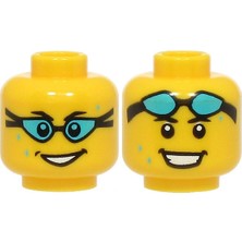 LEGO Minifigür Parçaları: Kafa: 3626PB3634