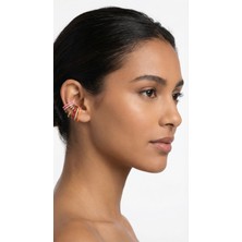 Mimoza Accessories Zirkon Tek Delik Çoklu Küpe Model