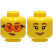 LEGO Minifigür Parçaları: Kafa: 3626PB2761