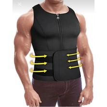 Markaflex Spor Korsesi Termoform Yelek Sauna Etkili Yağ Yakım Destekçisi Bel Sırt Karın Bölgesi Terleme Sporcu Yeleği