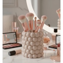 Kafs Store Bubble Makyaj Fırçalık ve Kalemlik - Estetik Masa Üstü Organizer - 9X8X8 cm