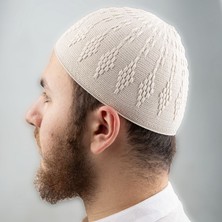 Begün Zender Erkek Örme Takke...kaliteli Esnek Triko Namaz Takkesi...