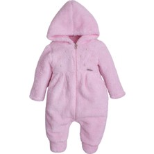 Chicsy Baby Kışlık Tatlı Peluş Pamuklu Incili Kapüşonlu Welsoft Tulum