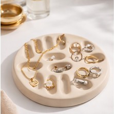 Wonium Beyaz  Yüzüklük – Dekoratif Takı Düzenleyici Stand | Modern Takı Organizer