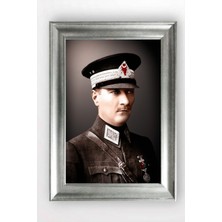 Giyense Gümüş Çerçeveli Atatürk Tablo AD766