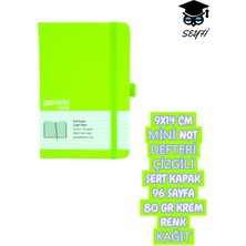 Mynote 9X14 cm Mini Not Defteri Çizgili Sert Kapak 96 Sayfa 80 gr Krem Renk Kağıt