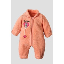 Kidex’s Baby Kışlık Tatlı Peluş Welsoft Tulum Kız Bebek Tulum