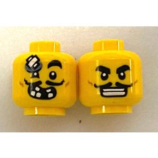 LEGO Minifigür Parçaları: Kafa: 3626PB2900