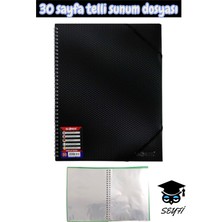 Seyfi Kırtasiye A4 Ebat Spiralli Sunum Dosyası 30 Yaprak Plastik Kapak