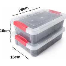 Hioboston Ev Tipi Solucan Kompost Kutusu - 2 Katlı Organik Gübre Üretim Kiti -(4+4 Litre 50 Solucan)