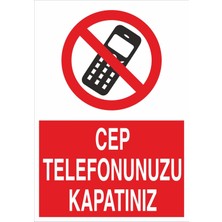 Fiyatiko Cep Telefonunuzu Kapatiniz 25X35CM 3mm Dekota