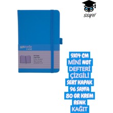 Mynote 9X14 cm Mini Not Defteri Çizgili Sert Kapak 96 Sayfa 80 gr Krem Renk Kağıt