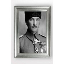 Giyense Gümüş Çerçeveli Atatürk Tablo AD361