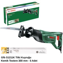 Bosch Psa 700 E Panter Testere – 06033A7000 + Gfb S1211K Tilki Kuyruğu Kemik Testere 300 mm - 5 Adet