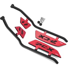 Honda Pcx 125 2025-2026 Koruma Demiri Basamak Paspas Seti Metal Modifiye Kırmızı Renk