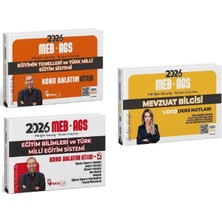 Anla Kazan Yayınları Yeni Ags - Hoca Kafası 2026 Meb-Ags Eğitim Temelleri + Eğitim Bilimleri ve Türk Milli Eğitim Sistemi Konu + Mevzuat Bilgisi Video Ders Notları 3 Lü Set - Mevlüt Gündüz, Esra Özkan Karaoğlu Hoca Kafası