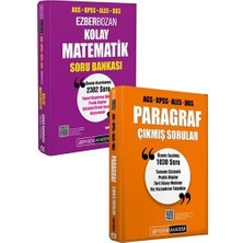 Pegem Kpss Meb-Ags Ales Dgs Paragraf Çıkmış Sorular + Matematik Soru Bankası 2 Li Set Pegem Akademi Yayınları