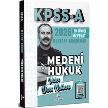 Dizgi Kitap 2026 Kpss A Grubu Medeni Hukuk Video Ders Notları - Mustafa Dinçdemir Dizgi Kitap