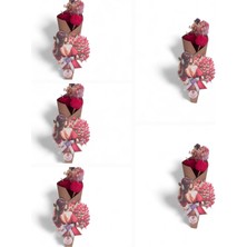 Nadire Tasarım Kadınlar Günü Hediyelik Mum 5 Adet