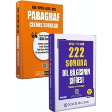 Pegem + Öğreti Kpss Meb-Ags Ales Dgs Paragraf Çıkmış Sorular + Dil Bilgisi Soru Bankası 2 Li Set Pegem + Öğreti Akademi Yayınları