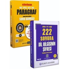 Pegem + Öğreti Kpss Meb-Ags Ales Dgs Paragraf Ezberbozan + Dil Bilgisi Soru Bankası 2 Li Set Pegem + Öğreti Akademi Yayınları