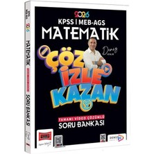 Yargı 2026 Kpss Meb-Ags Matematik Çöz-Izle-Kazan Soru Bankası Çözümlü - Deniz Atalay Yargı Yayınları