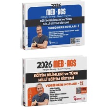 Anla Kazan Yayınları Yeni Ags - Hoca Kafası 2026 Meb-Ags Eğitim Bilimleri ve Türk Milli Eğitim Sistemi Video Ders Notları 2 Li Set - Ömer Ekici Hoca Kafası Yayınları