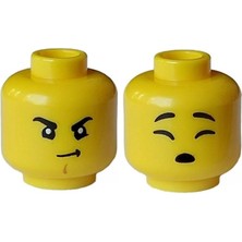 LEGO Minifigür Parçaları: Kafa: 3626PB3450