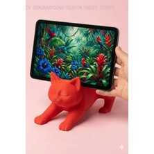 Oxyteez Telefon Standı Masaüstü Tutucu Kedi Figürlü Dekoratif Telefon Holder Destek Aparatı