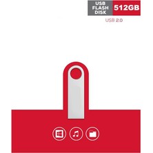 Başkenttekno Metal USB 2.0 Flash Disk 512 GB