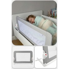 Wellgro Littles 83*48 cm Gri Yatak Bariyeri, Çocuk Yatak Korkuluğu