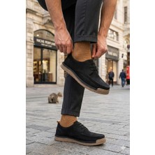 Mehmet Mete 62401 Bağcıklı Rahat Cool Men Nubuk Hakiki Deri Erkek Ayakkabı