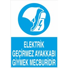 Fiyatiko Elektrik Geçirmez Ayakkabi Mecburidir 25X35CM 3mm Dekota