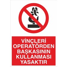 Fiyatiko Vinçleri Operatör Kullansin 25X35CM 3mm Dekota