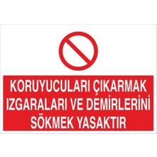 Fiyatiko Koruyuculari ve Izgaralari Sökmek Yasaktir 25X35CM 3mm Dekota