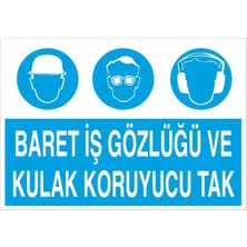Fiyatiko Baret Gözlük Kulaklik Kullan 25X35CM 3mm Dekota
