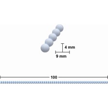Esnek Bükülebilir Çıta 1 Metre 4 x 9 mm Boncuk Aksesuar Mobilya Tamamlayıcı