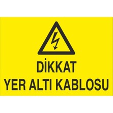 Fiyatiko Dikkat Yer Alti Kablosu 25X35CM 3mm Dekota