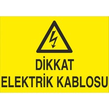 Fiyatiko Dikkat Elektrik Kablosu 25X35CM 3mm Dekota