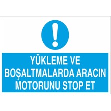Fiyatiko Yükleme Boşaltmalarda Motorunu Stop Et 25X35CM 3mm Dekota
