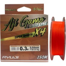 Ryuji Aji Game 4x 150 mt 0.04MM Ip Misina Orange