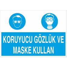 Fiyatiko Gözlük ve Maske Kullan 25X35CM 3mm Dekota
