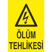 Fiyatiko Ölüm Tehlikesi Sari 25X35CM 3mm Dekota