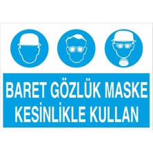 Fiyatiko Baret Gözlük Maske Kullan 25X35CM 3mm Dekota