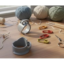 Gonulella Ip Tutucu Yüzük Ip Germe Yüzüğü Örgü Yüzüğü (Büyük Boy)