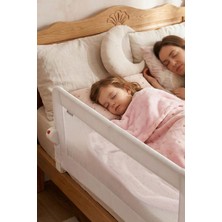 Wellgro Littles 83*48 cm Beyaz Yatak Bariyeri, Çocuk Yatak Korkuluğu