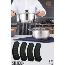 Creatividad Solutions Tencere Tutucu Silikon 4 Adet 720172