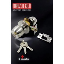 Creatividad Solutions Topuzlu Kilit Amerikan Kapı Kilit Buton Set 426576